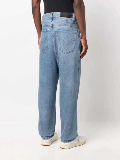 Shop Ami Alexandre Mattiussi Alex Fit Low-rise Jeans In Blue