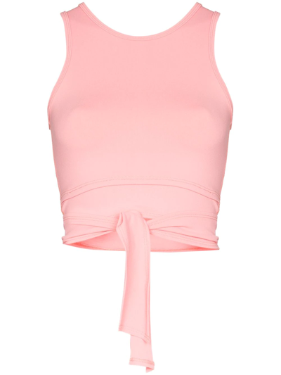 Shop Live The Process Ballet Tie Top In Pink