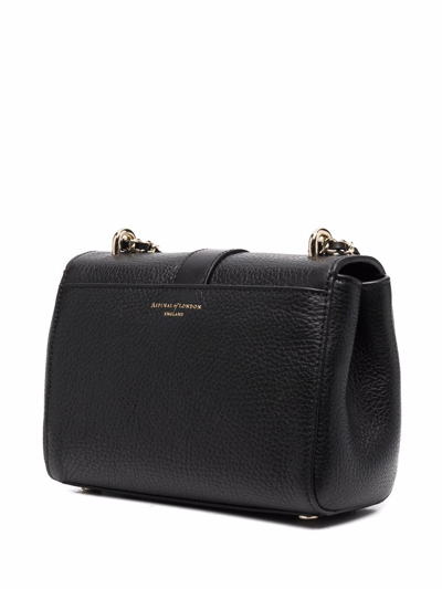 Aspinal Of London Lottie Chain-strap Leather Bag In Schwarz