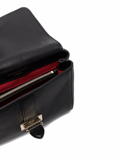 Aspinal Of London Lottie Chain-strap Leather Bag In Schwarz