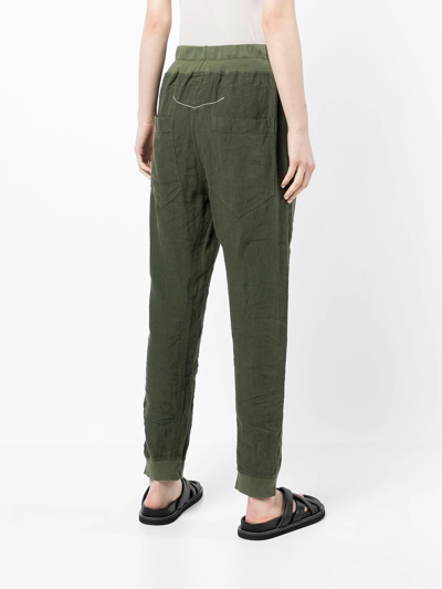 Shop Bassike High-waisted Drawstring Track Pants In Grün