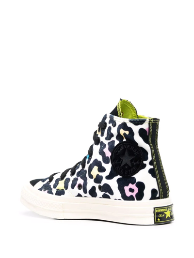 Converse Chuck 70 Hi Velvet Leopard Print Sneakers In Egret/multi-white In  Rainbow/multi | ModeSens