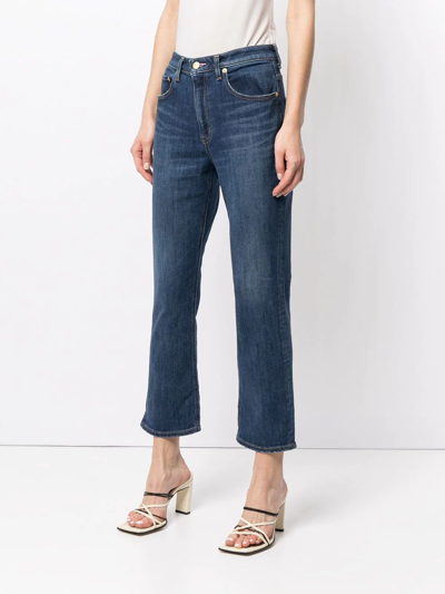 Tu Es Mon Tresor The Rose Quartz Bootcut Jeans In Blue