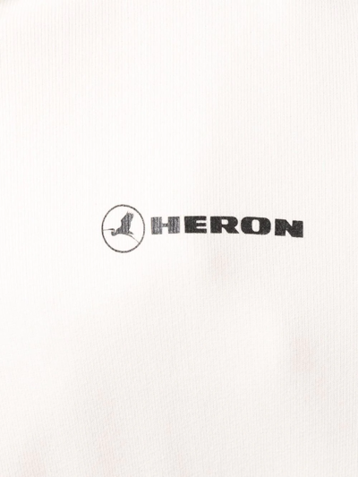 Shop Heron Preston Logo-tape Print Hoodie In White