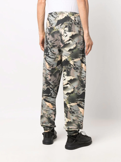 Heron Preston Graphic Camouflage Sweatpants In Green
