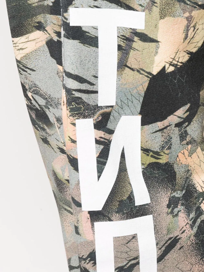 Heron Preston Graphic Camouflage Sweatpants In Green