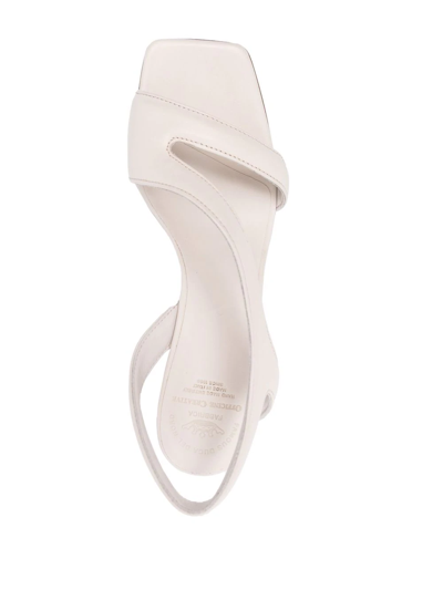 Shop Officine Creative Open-toe Leather Sandals In White