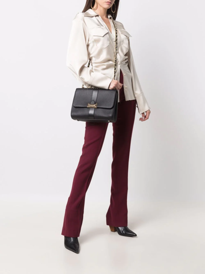 Aspinal Of London Lottie Pebbled Leather Bag In Black