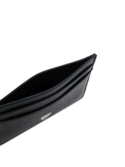 Aspinal Of London Saffiano Leather Cardholder In Black