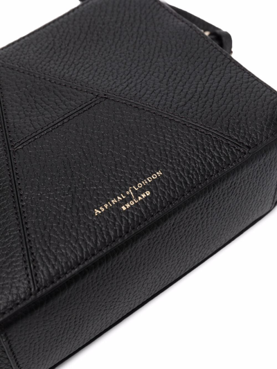 Aspinal Of London A Embroidered-logo Camera Bag In Black