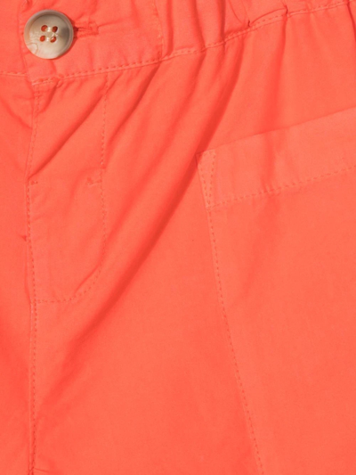 Shop Bonpoint Nateo Cotton Shorts In Orange