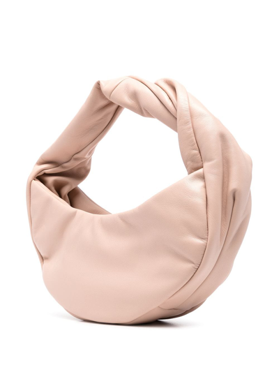 Ree Projects Mini Wyn Ruched Bag In Nude Nude