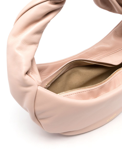 Ree Projects Mini Wyn Ruched Bag In Nude Nude
