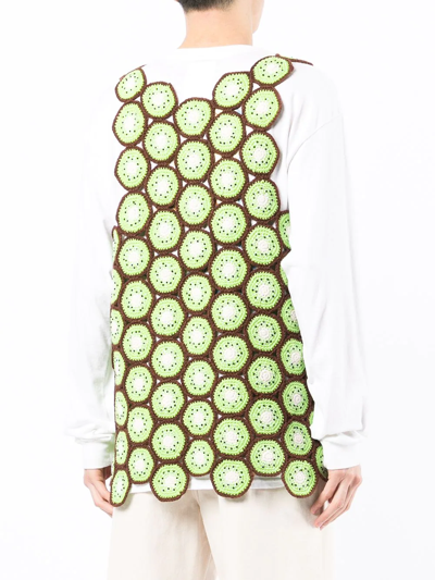 Shop Doublet Kiwi-embroidered Knitted Vest In Green