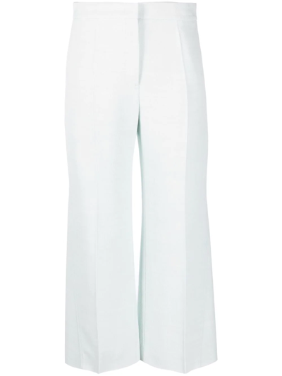 Shop Jil Sander Tailored Cropped Trousers In Blue