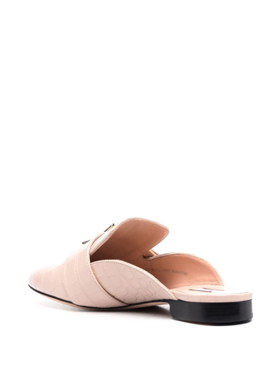 Shop Bally Buckle-fastening Slip-on Mules In Pink