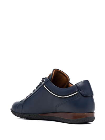 Bally Low-top Lace-up Trainers In Blue