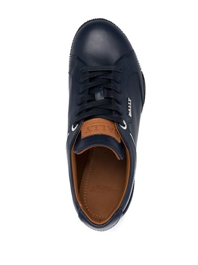 Bally Low-top Lace-up Trainers In Blue