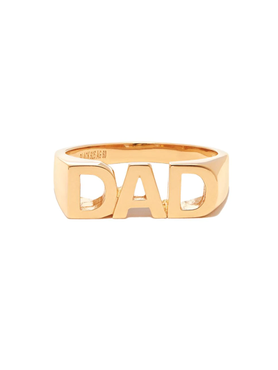 Shop Maria Black Dad Polished-finish Ring In Gold