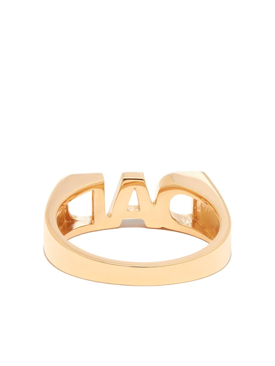 Shop Maria Black Dad Polished-finish Ring In Gold