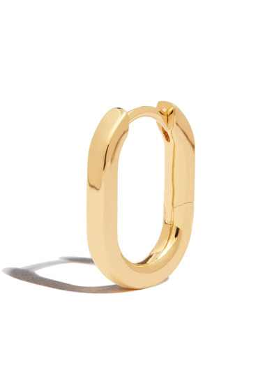 Maria Black Gold-plated Slick Huggie Hoop Earring In Gold