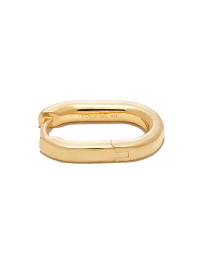 Maria Black Gold-plated Slick Huggie Hoop Earring In Gold