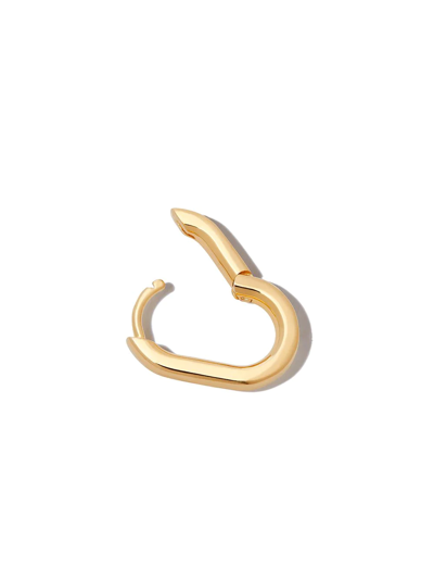 Maria Black Gold-plated Slick Huggie Hoop Earring In Gold