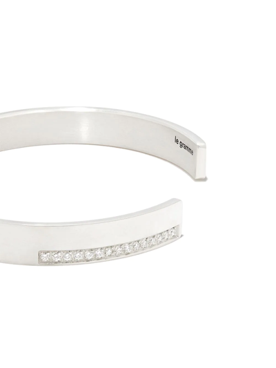 Shop Le Gramme 20g Open Back Bangle In Silver