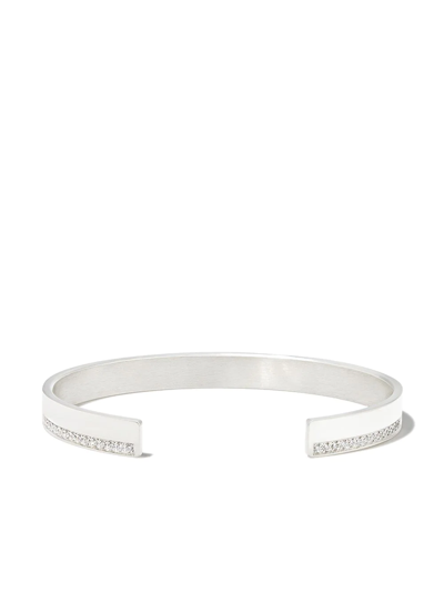 Shop Le Gramme 20g Open Back Bangle In Silver