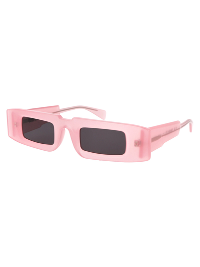 Shop Kuboraum Sunglasses In Pink Lemonade