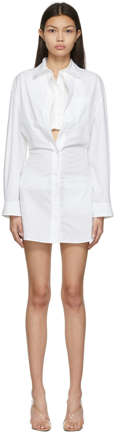 Shop Jacquemus White 'la Robe Baunhilha' Dress In 100 White