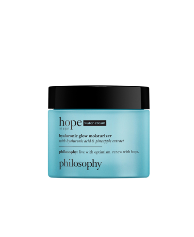 Shop Philosophy Hope In A Jar Hyaluronic Glow Moisturizer With Hyaluronic Acid & Pineapple Extract, 2-oz. In No Color