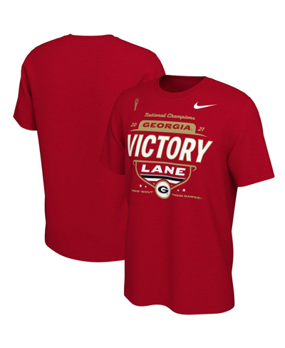 Shop Nike Men's  Red Georgia Bulldogs College Football Playoff 2021 National Champions Locker Room T-shirt