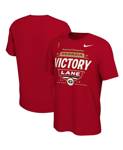 Nike Men's  Red Georgia Bulldogs College Football Playoff 2021 National Champions Locker Room T-shirt In Red