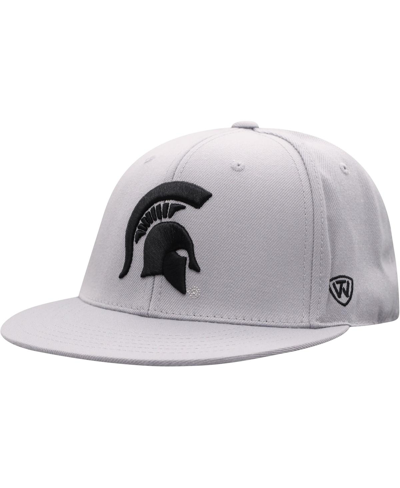 Top Of The World Men's  Gray Michigan State Spartans Fitted Hat In Gray