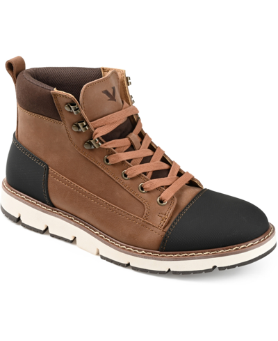 Shop Territory Men's Titan 2.0 Cap Toe Ankle Boots Men's Shoes In Brown