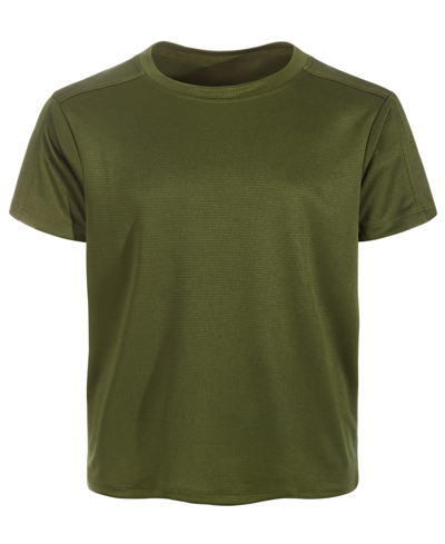 Shop Ideology Toddler & Little Boys Core Training Short Sleeve Shirt With Crew Neck, Created For Macy's In Native Green