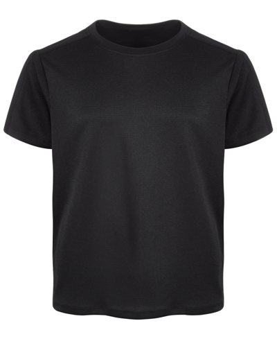 Shop Ideology Toddler & Little Boys Core Training Short Sleeve Shirt With Crew Neck, Created For Macy's In Deep Black