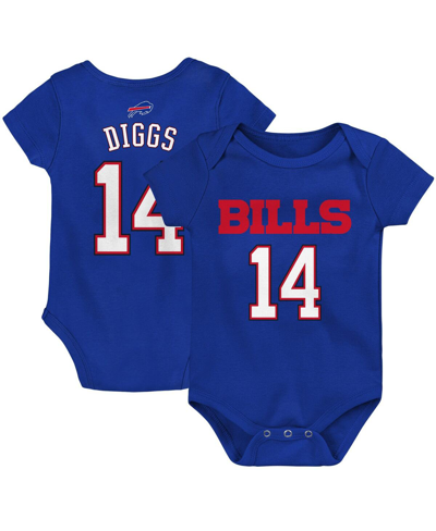 Outerstuff Newborn And Infant Boys And Girls Stefon Diggs Royal Buffalo Bills Mainliner Player Name And Number  In Royal