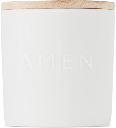 Shop Amen Candles Chakra 05 Throat Eucalyptus Candle, 200g In N/a