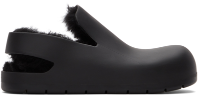 Shop Bottega Veneta Black Puddle Loafers In 1000-black