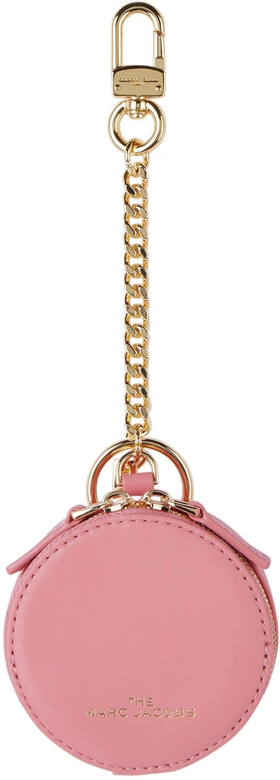 Shop Marc Jacobs Pink 'the Sweet Spot' Keychain Pouch In 698 Brandied Apricot