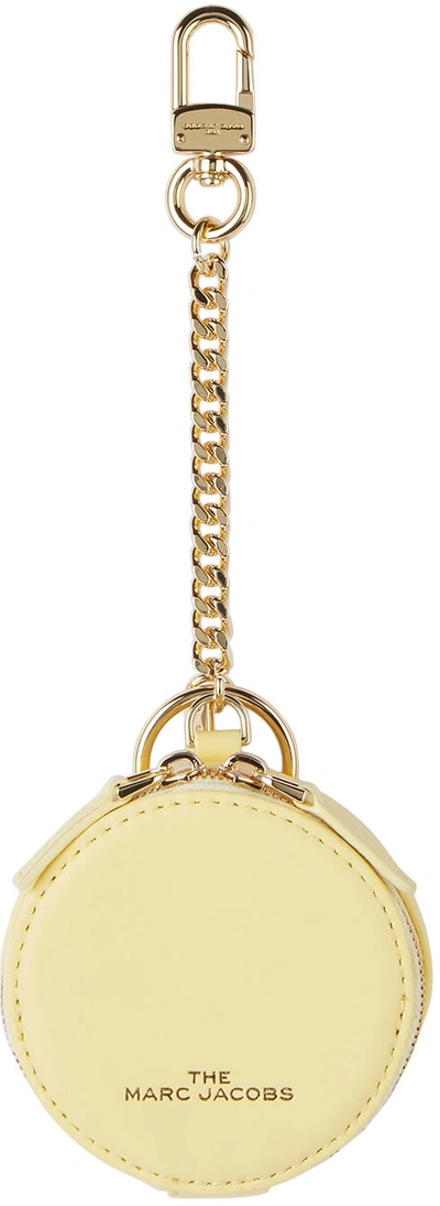 Shop Marc Jacobs Yellow 'the Sweet Spot' Keychain Pouch In 742 Pastel Yellow