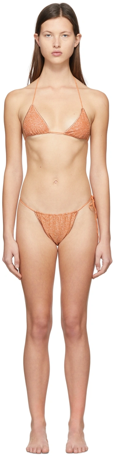 Oseree Oséree Women's Orange Polyamide Bikini In Orange