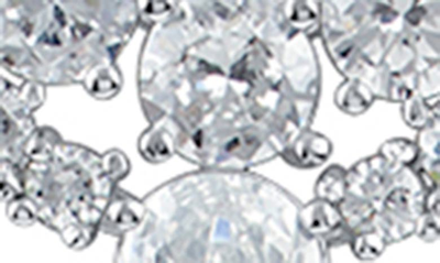 Cz By Kenneth Jay Lane Round & Pear Cz Collar Necklace In Clear/ Silver