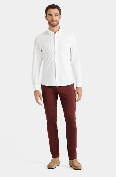 Shop Rhone Commuter Slim Fit Pants In Burgundy Red