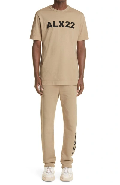 Shop Alyx Collection Logo Joggers In Natural Dark Beige