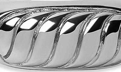 Argento Vivo Textured Signet Ring In Silver