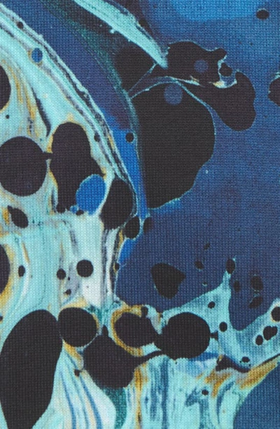 Dolce & Gabbana Abstract-print Cotton Sweatshirt In Marmorizz.mix Blu