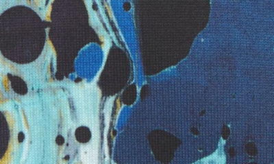 Dolce & Gabbana Abstract-print Cotton Sweatshirt In Marmorizz.mix Blu